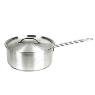 Thunder Group SLSSP4060 6 Quart Sauce Pan with Lid Stainless Steel Induction Ready