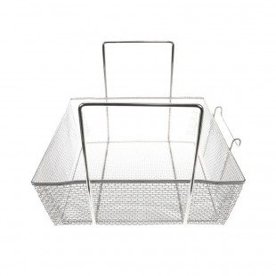 Pitco P6072180 17-1/2 Inch Square Fryer Basket Medium Mesh with Side Handle