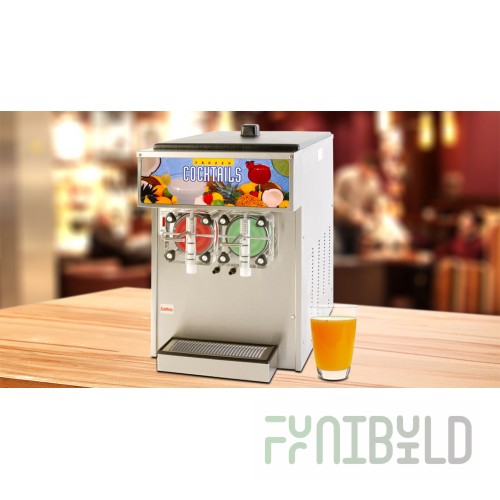 Crathco 3312 19 Inch Countertop Air-cooled Frozen Beverage Dispenser with Dual Flavor