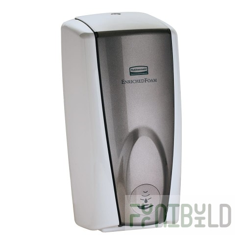 Rubbermaid FG750140 1100 ml Touch-free Wall-Mount Soap Dispenser Plastic White/Gray Pearl