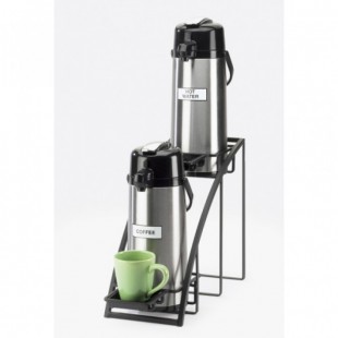 Cal Mil 1704-13 8 Inch Width 2-tier Airpot Stand Black Metal BPA Free
