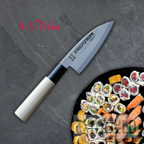 Dexter Russell P47002 4 Inch Blade Deba Knife Stainless Steel Magnolia Wood Handle