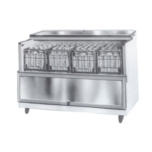 Caddy RF-303-SC 34-3/8 Inch Milk and Beverage Cooler Stainless Steel with Lock