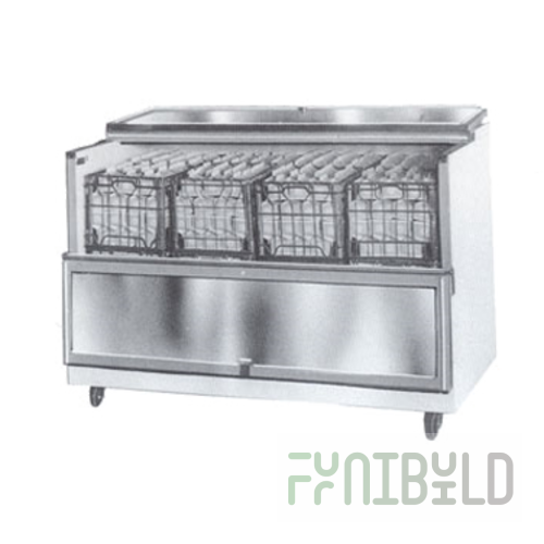 Caddy RF-303-SC 34-3/8 Inch Milk and Beverage Cooler Stainless Steel with Lock