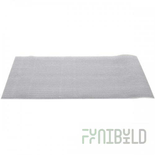 Cactus Mat 1027-E35 3' Anti-Fatigue Mat Gray Ribbed Sponge Vinyl