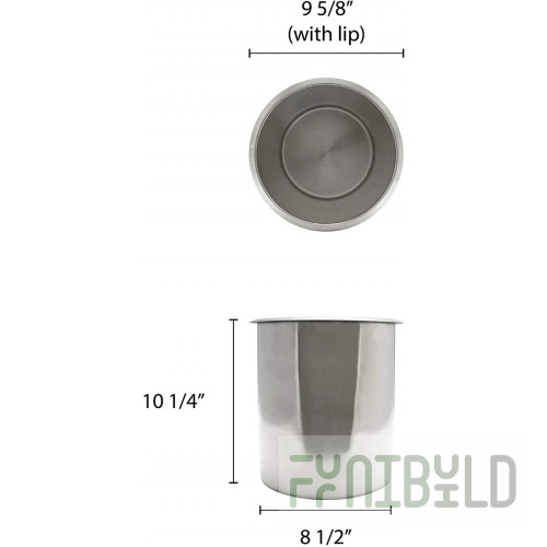 Thunder Group SEJ12007-1 24 Oz Inner Pot for Soup Warmer with Stainless Steel