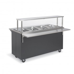 Vollrath 39767 46 Inch Hot Food Station Electric Enclosed Base with Casters