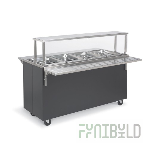 Vollrath 39767 46 Inch Hot Food Station Electric Enclosed Base with Casters