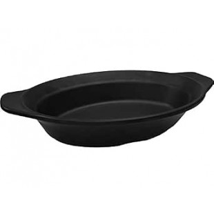 Tablecraft MSV106 10-3/4 Inch Server Melamine Faux Cast Iron Finish with Handles Tablecraft MSV106 10-3/4 Inch Server Melamine Faux Cast Iron Finish with Handles