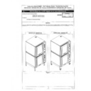 Moffat DSK35-26 Stacking Kit Stainless Steel Adjustable Feet and Pan Slides