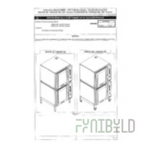 Moffat DSK35-26 Stacking Kit Stainless Steel Adjustable Feet and Pan Slides