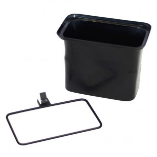 Cal Mil 22160-B 10 Inch Wire Trash Can Bracket Black Powder Coat Cal Mil 22160-B 10 Inch Wire Trash Can Bracket Black Powder Coat