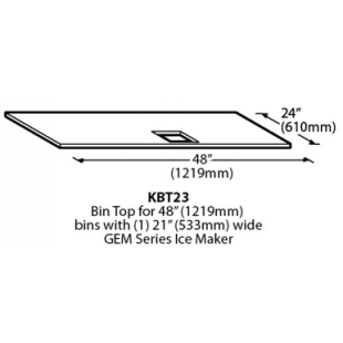 Ice-O-Matic KBT23 Bin Kit for 22 Inch CIM GEM MFI on B110 Bin