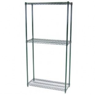 Nor-Lake SSG812-3 144 Inch Epoxy Coated Green-Kote Shelving Kit 3-tier Nor-Lake SSG812-3 144 Inch Epoxy Coated Green-Kote Shelving Kit 3-tier
