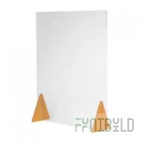 Cal Mil 22137-31-99 31-3/4 Inch Madera Free-Standing Barrier With Window Plastic