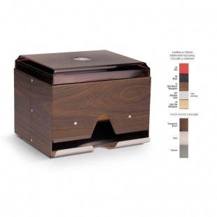 Vollrath 3810-12 7-1/2 Inch double-sided straw dispenser wrapped woodgrain metal Vollrath 3810-12 7-1/2 Inch double-sided straw dispenser wrapped woodgrain metal