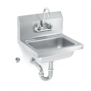Vollrath K1410CS 17 Inch Hand Sink Wall-mounted with Faucet and Strainer
