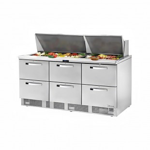 True Refrigeration TFP-72-30M-D-6-HC~SPEC3 SPEC SERIES® Sandwich/Salad Unit