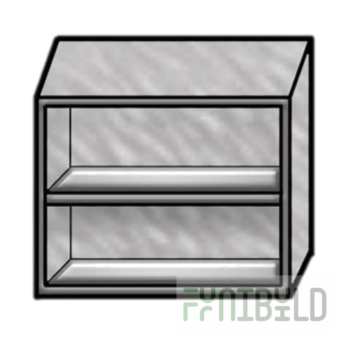 Winholt STCT-HD6015-WMH 60 Inch Wall-Mounted Cabinet with Hinged Doors Stainless Steel