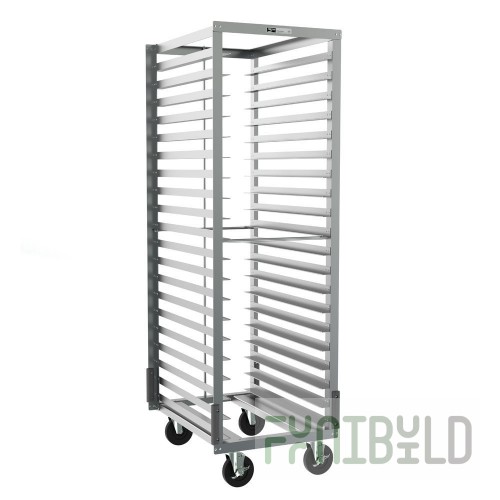 Metro RD3NA37A120 Bun Pan Rack Mobile 20 Pan Capacity Aluminum with Casters