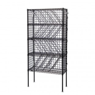 Quantum WR74-BW1448BK 48 Inch Bulk Wine Shelving Unit with Enclosure Panels Quantum WR74-BW1448BK 48 Inch Bulk Wine Shelving Unit with Enclosure Panels