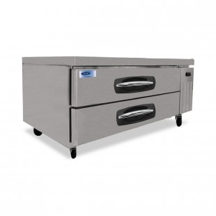 Nor-Lake NLCB53 53 Inch Equipment Stand Refrigerated Base 9.8 cubic feet capacity with 2 Drawers Stainless Steel Interior and Exterior Nor-Lake NLCB53 53 Inch Equipment Stand Refrigerated Base 9.8 cubic feet capacity with 2 Drawers Stainless Steel Interior and Exterior