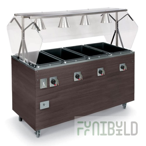 Vollrath T39945 60 Inch Electric Hot Food Station with NSF2 Breath Guard