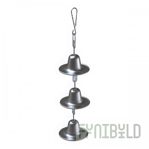 Wood Stone 000-318-CBELL-CHOIR@6 Gas Chicken Bell Choir with Three Bells