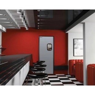 Curtron SPD-20-AL-4884 48 Inch Service-Pro Series 20 Swinging Door with Window Tempered Aluminum Satin Anodized Finish Curtron SPD-20-AL-4884 48 Inch Service-Pro Series 20 Swinging Door with Window Tempered Aluminum Satin Anodized Finish