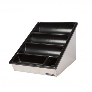San Jamar L2100 12-3/4 Inch Lid Organizer 22 Gauge Stainless Steel with Durable Design San Jamar L2100 12-3/4 Inch Lid Organizer 22 Gauge Stainless Steel with Durable Design