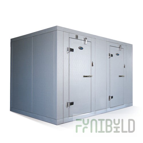 Amerikooler DW061477F-5/9-RM 5'-10 5/8 Inch Indoor Walk-In Combination Cooler Freezer with Floor