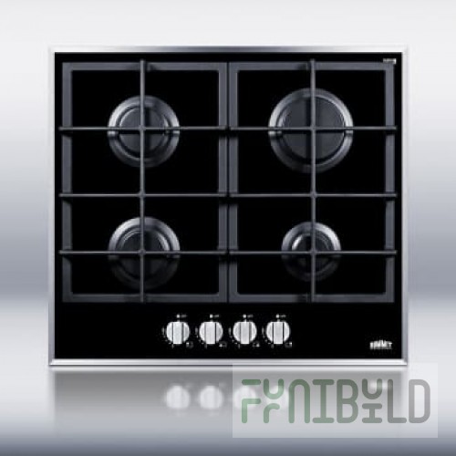 Summit GC424BGL 23-1/4 Inch Gas Cooktop with (4) Sealed Burners and Grates