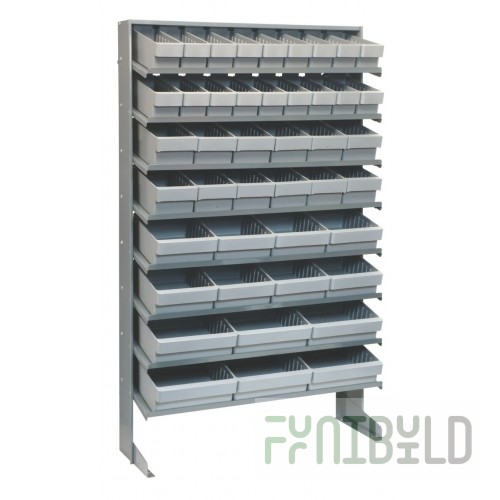 Quantum QPRS-5678_GRAY Pick Rack Sloped Single-sided