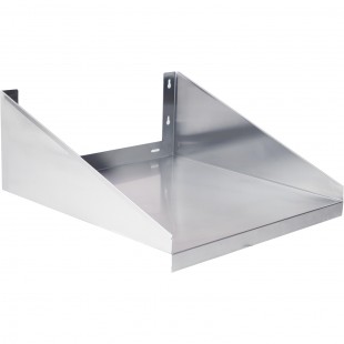 Titan Stainless MWS-2418 24 Inch Microwave Shelf Wall Mounted Stainless Steel with NSF