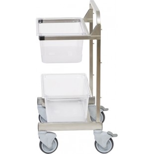 Optional Stainless Steel Lug Dolly Holds (1) GN 1/1, Robot Coupe 49128