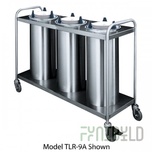 APW Wyott HTL3-10 44 Inch Heated Dish Dispenser Open Frame Design