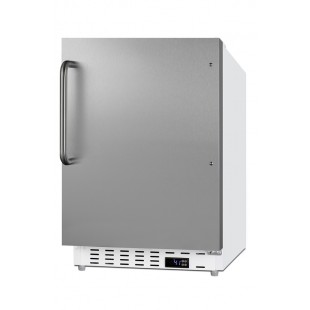 Summit ALR46WSSTB 20 Inch Undercounter Refrigerator 3.53 cu ft Reversible Door Stainless Steel Summit ALR46WSSTB 20 Inch Undercounter Refrigerator 3.53 cu ft Reversible Door Stainless Steel