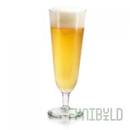 Libbey 8425 12 Oz Safedge Rim Pilsner Glass Footed Clear Glass