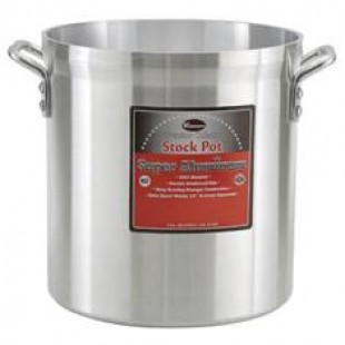 Winco AXHH-80 80 Quart Stock Pot Professional Aluminum Construction without Cover