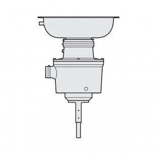 Salvajor 100-CA-18-WSP-P 18 Inch Disposer Water Saving Package with Operator Sensor