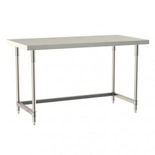 Metro TWS3060SU-316-S 60 Inch Work Table Adjustable Height Stainless Steel with Cross Bracing Metro TWS3060SU-316-S 60 Inch Work Table Adjustable Height Stainless Steel with Cross Bracing