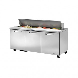 True Refrigeration TSSU-72-18-HC~SPEC3 72 Inch Sandwich Salad Unit with Insulated Cover