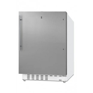 Summit ALRF48SSHV 19 Inch Undercounter Refrigerator Freezer Locking Door Stainless Steel Summit ALRF48SSHV 19 Inch Undercounter Refrigerator Freezer Locking Door Stainless Steel