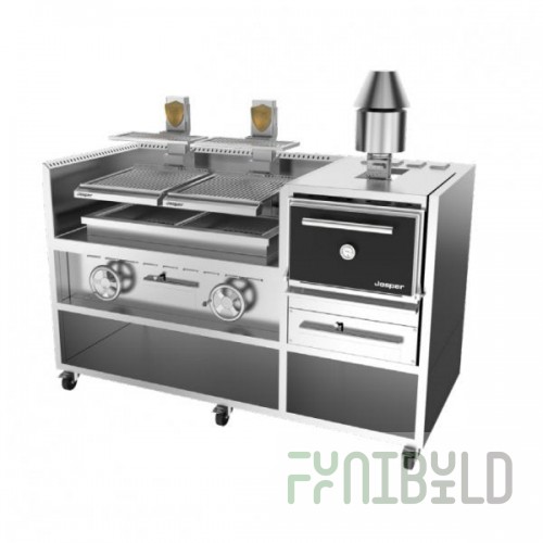 Josper Charcoal Ovens CVJ-050-2-HJX-50 Charcoal Oven/Basque Grill Combo