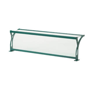 Vollrath NGB98417 56 to 61 Inch Progressive Breath Guard with Top Shelf