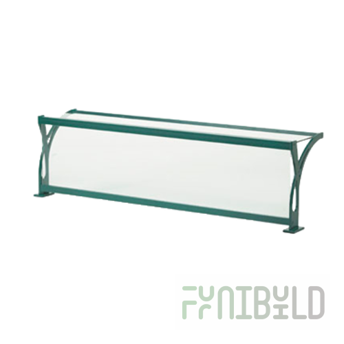 Vollrath NGB98417 56 to 61 Inch Progressive Breath Guard with Top Shelf