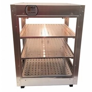 HeatMax 202024 20 Inch Food Warmer Display Cabinet Electric Aluminum with 3 Shelves