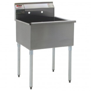 Eagle 2118-1-16/4-VP 19-3/8 Inch Utility Sink One Compartment Stainless Steel