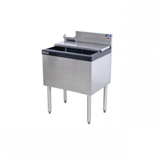 Perlick TS24IC10-STK 24 Inch Ice Chest 10 Circuit Cold Plate Stainless Steel with Standard Covers