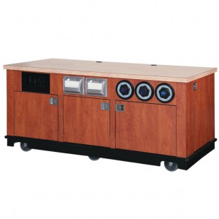 Vollrath 75729 96 Inch Beverage Cart Mobile All Aluminum Composite Construction Vollrath 75729 96 Inch Beverage Cart Mobile All Aluminum Composite Construction
